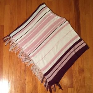 striped patterned poncho
